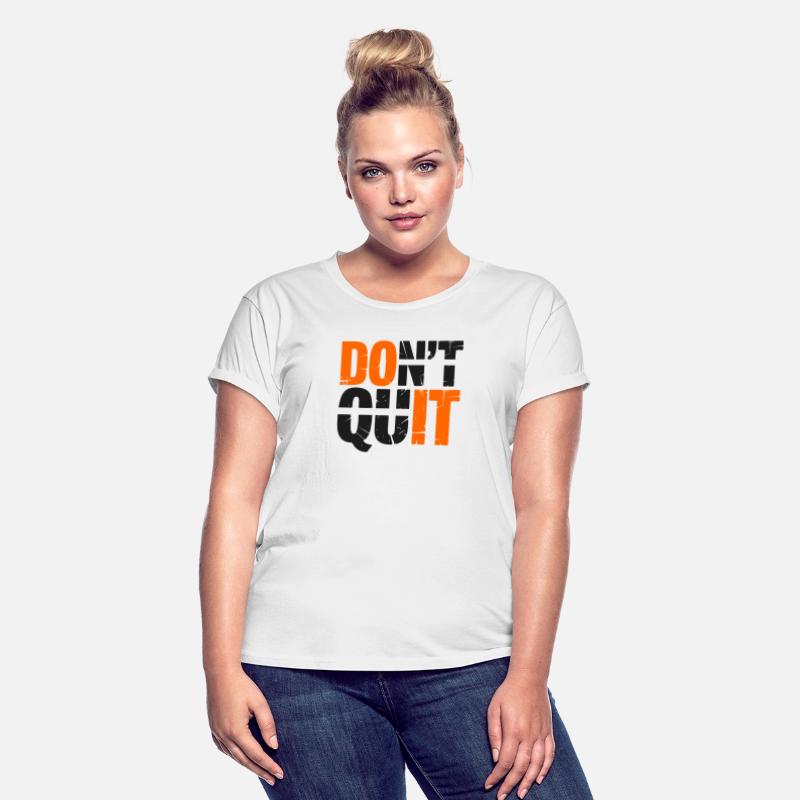 Don't Quit (Do It) Line Distress Vector Two Colors