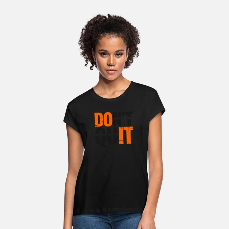 Don't Quit (Do It) Line Distress Vector Two Colors