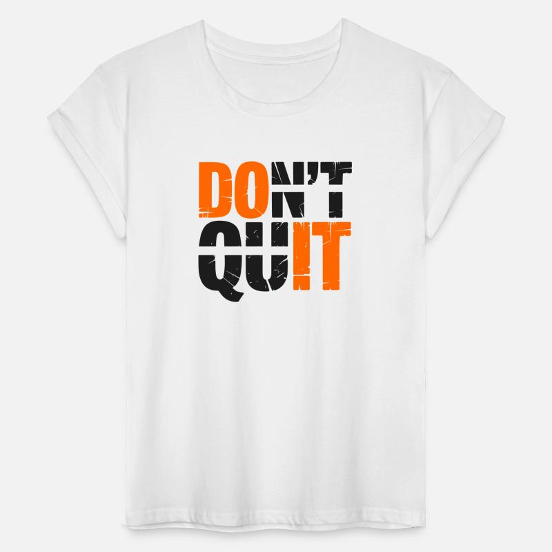 Don't Quit (Do It) Line Distress Vector Two Colors