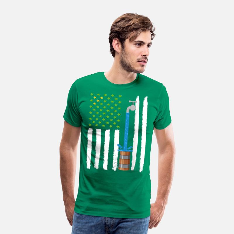 Drapeau American with barrel water T-shirt
