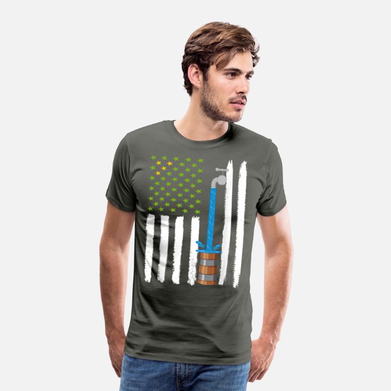 Drapeau American with barrel water T-shirt