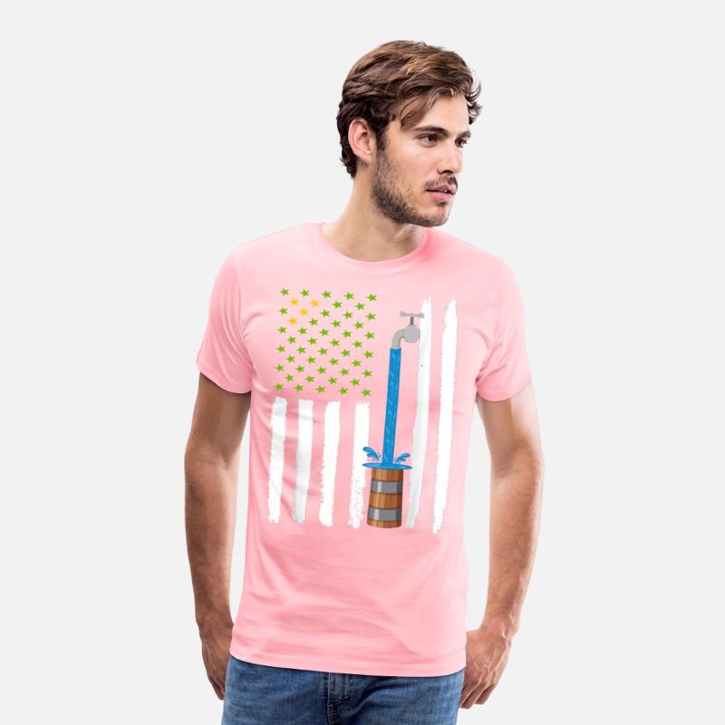 Drapeau American with barrel water T-shirt