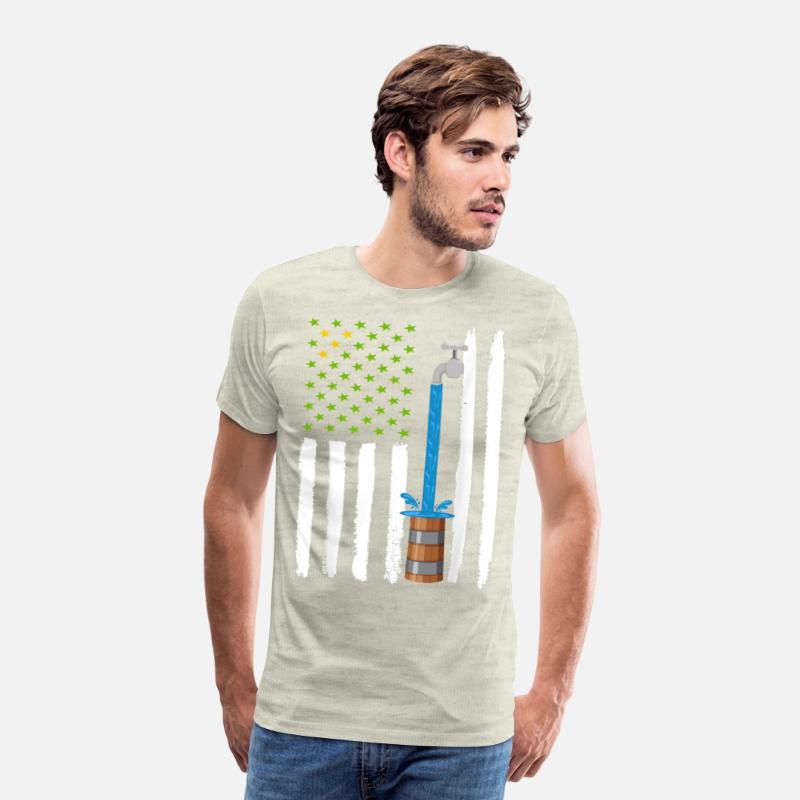Drapeau American with barrel water T-shirt