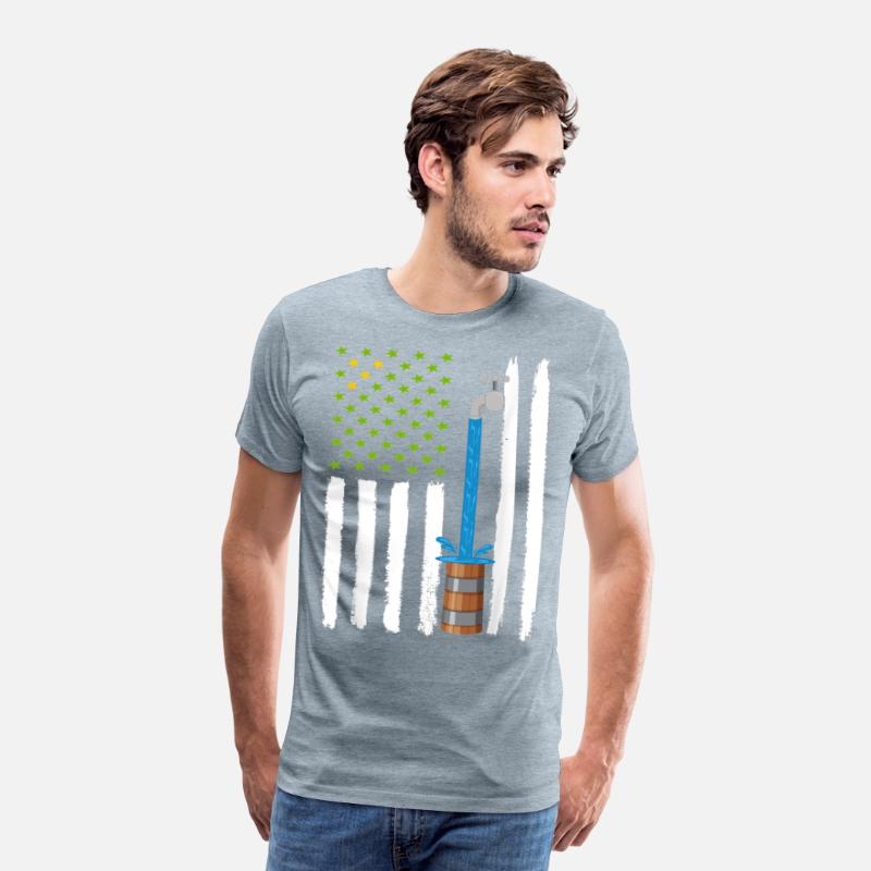Drapeau American with barrel water T-shirt