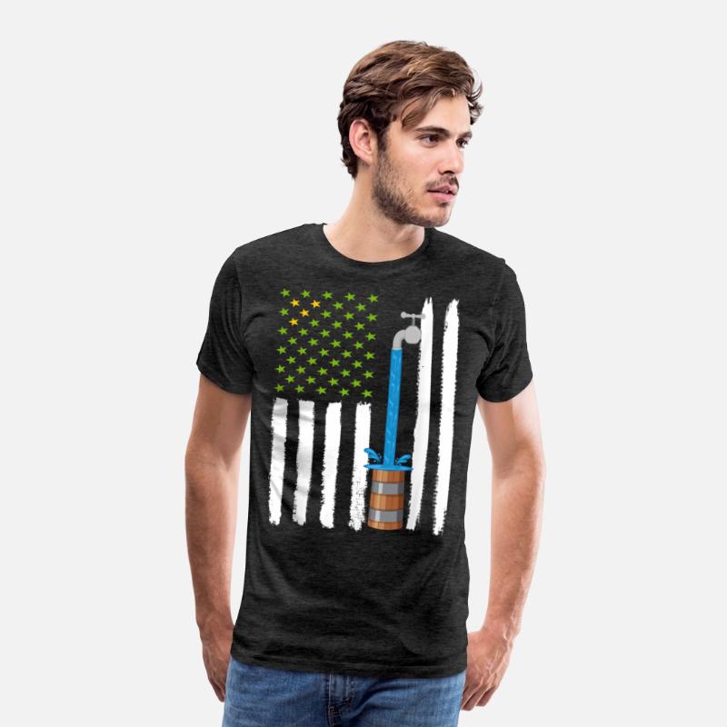 Drapeau American with barrel water T-shirt