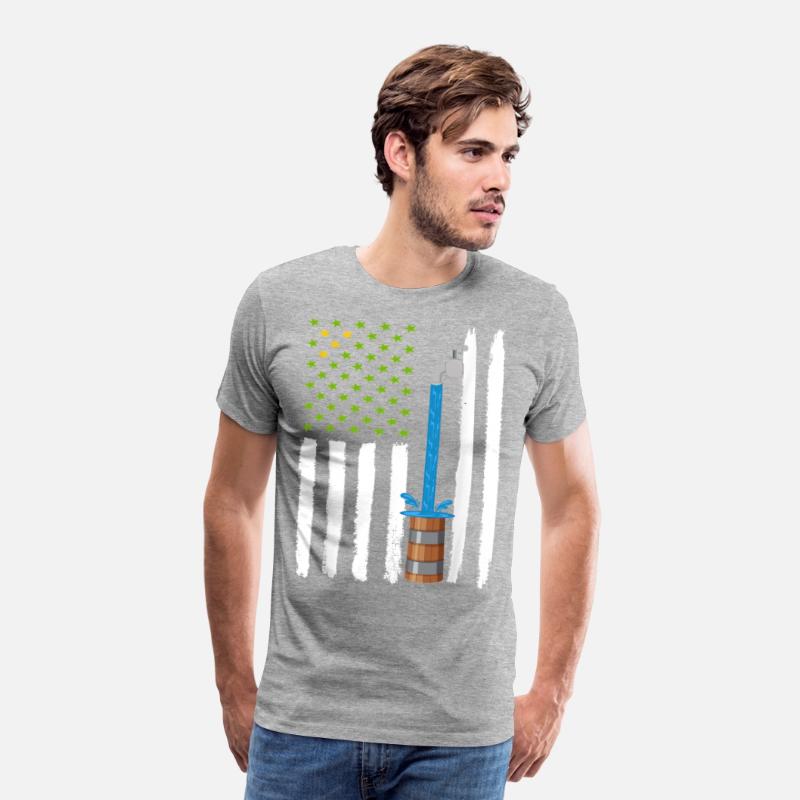 Drapeau American with barrel water T-shirt