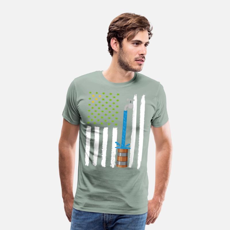 Drapeau American with barrel water T-shirt