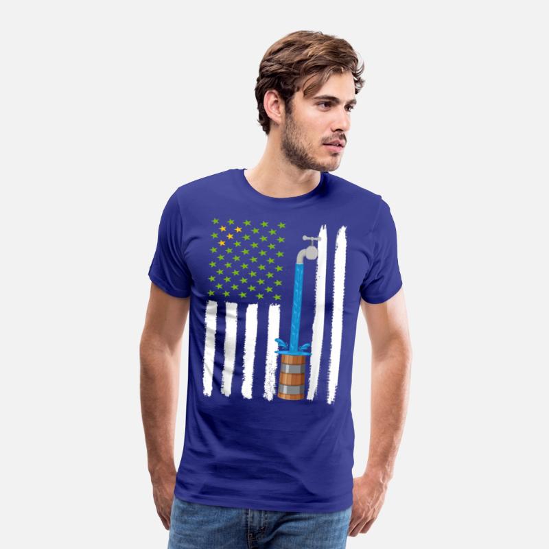Drapeau American with barrel water T-shirt