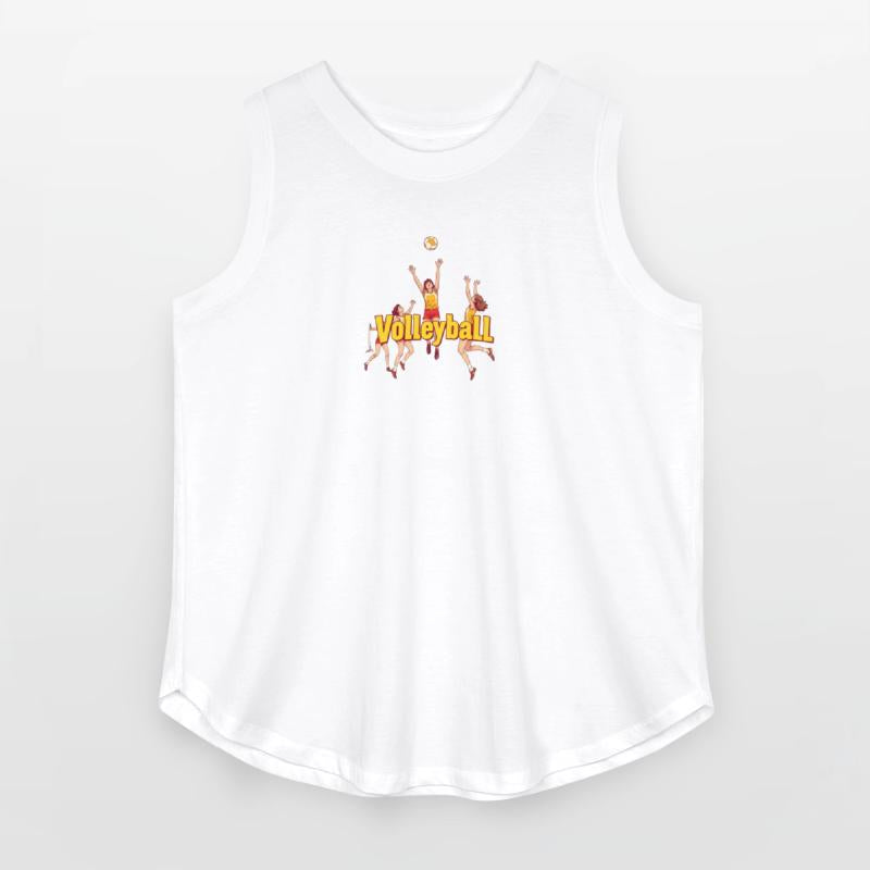 Dynamic Volleyball Team Illustration