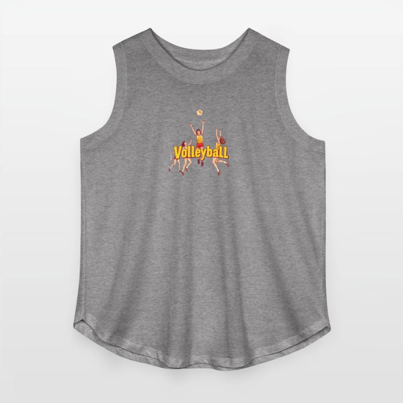 Dynamic Volleyball Team Illustration