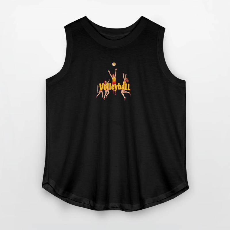 Dynamic Volleyball Team Illustration