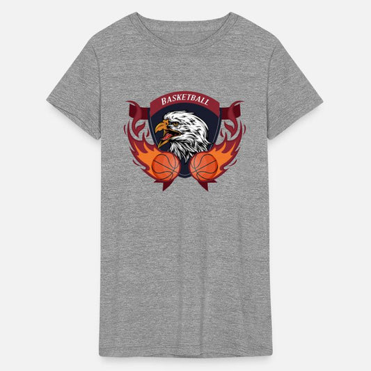 Eagle Flame Basketball Crest