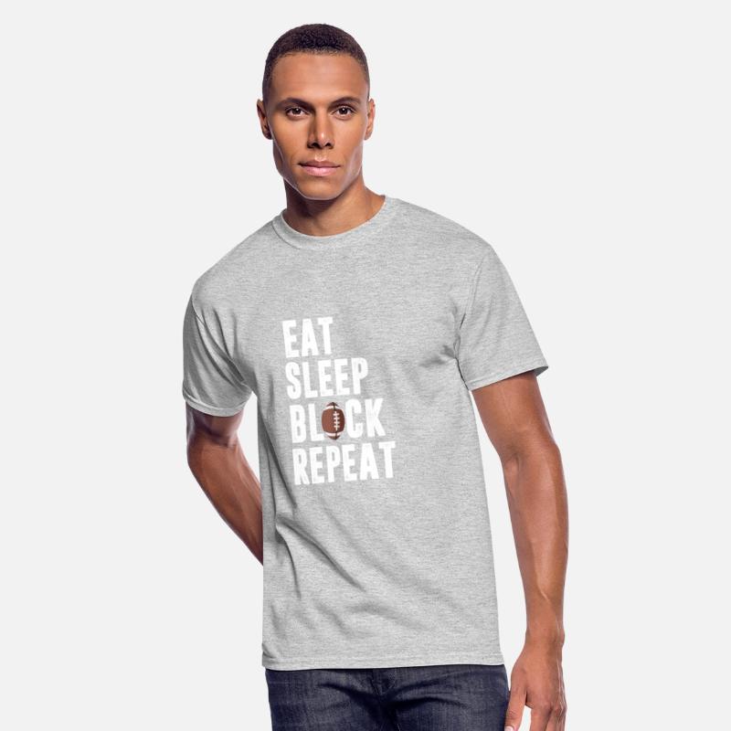 Eat Sleep Block Repeat Shirt For Football Offensiv