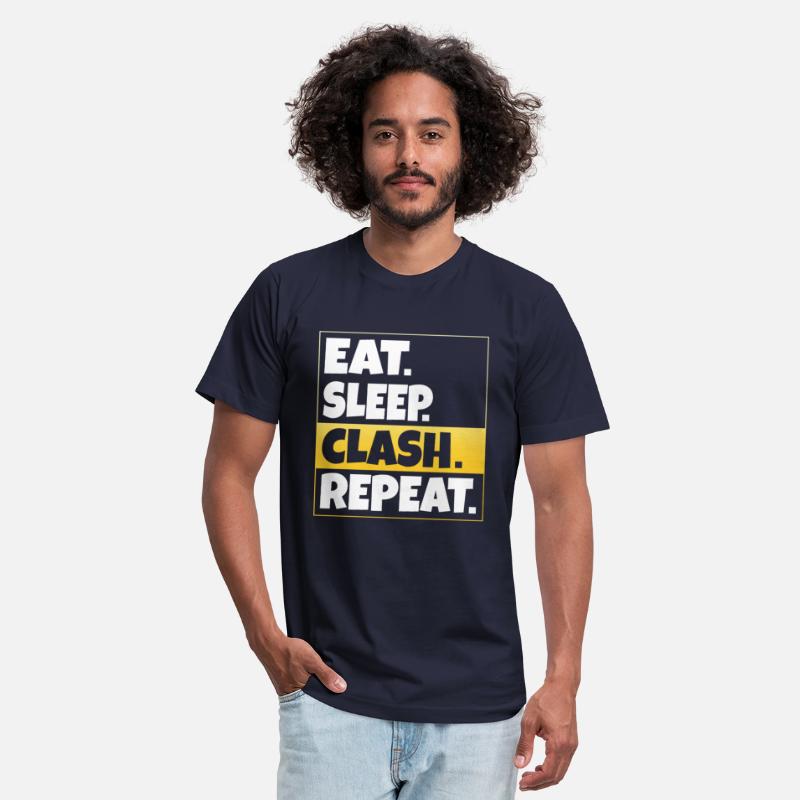 Eat Sleep Clash Repeat Gold Clan Mobile Gaming