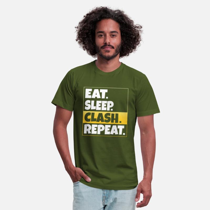 Eat Sleep Clash Repeat Gold Clan Mobile Gaming