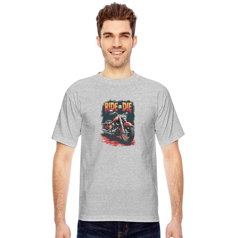 Edgy Biker Tee: Ride or Die