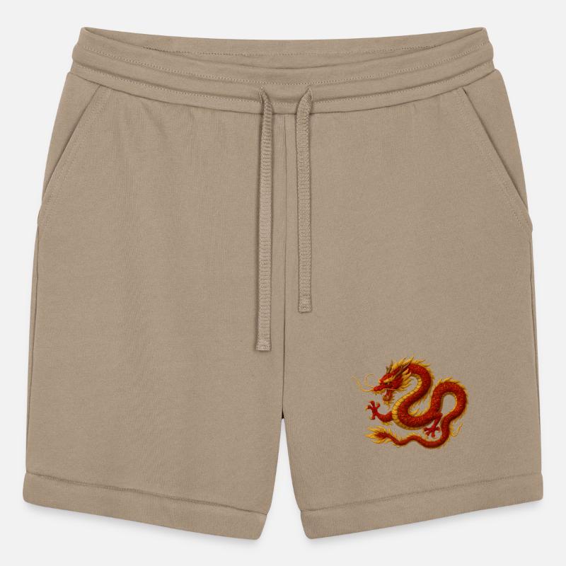 Elegant Red and Gold Dragon Design