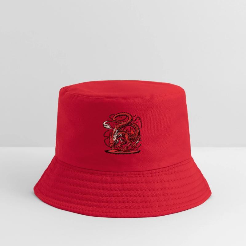 Ethereal Red Dragon Tattoo Design