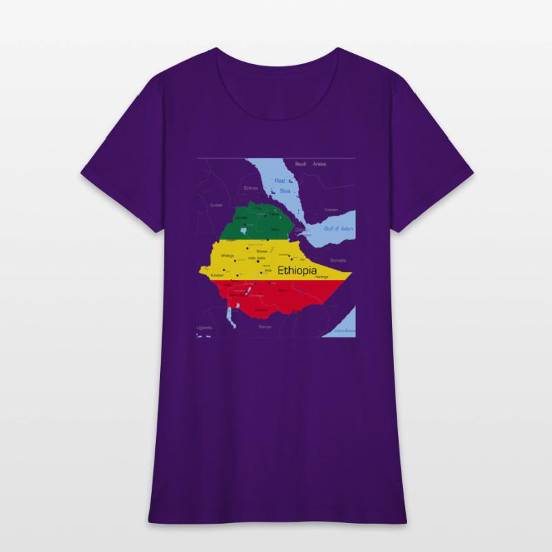 Ethiopia Map Ethiopian Habesha Flag Location And