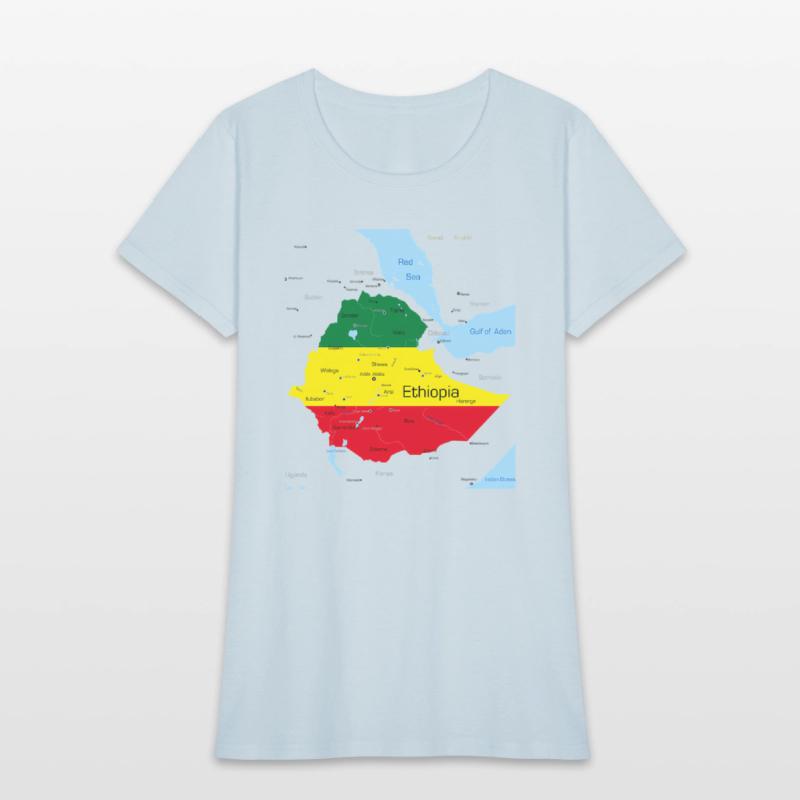 Ethiopia Map Ethiopian Habesha Flag Location And