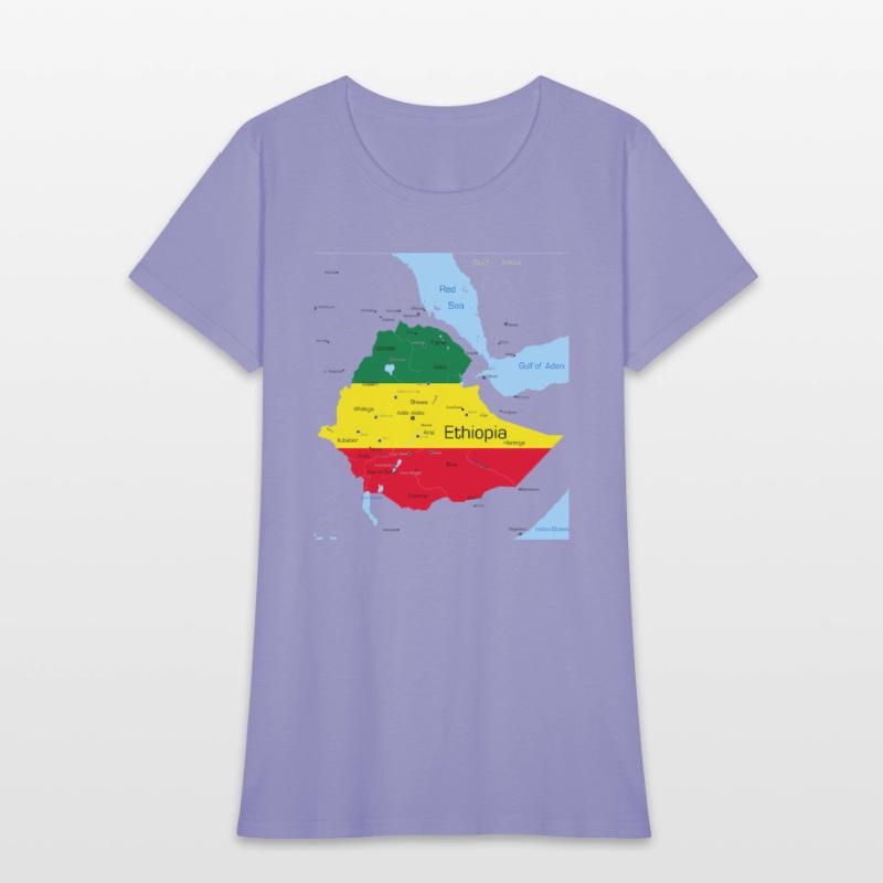 Ethiopia Map Ethiopian Habesha Flag Location And