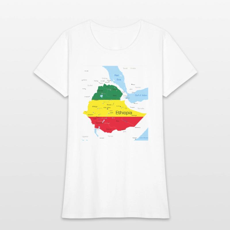 Ethiopia Map Ethiopian Habesha Flag Location And