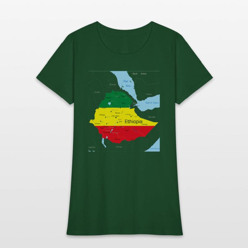Ethiopia Map Ethiopian Habesha Flag Location And