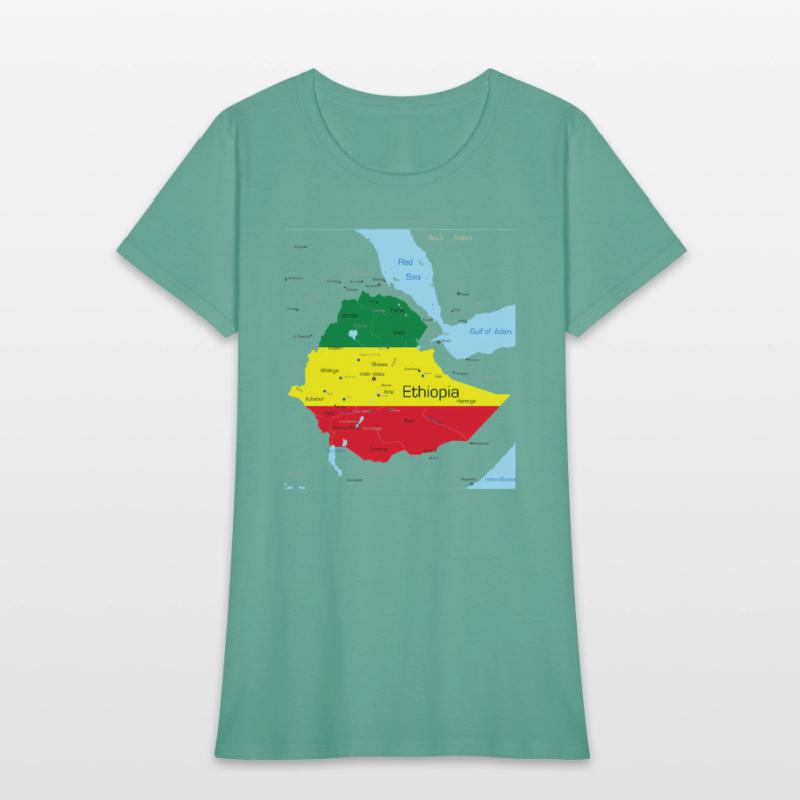 Ethiopia Map Ethiopian Habesha Flag Location And