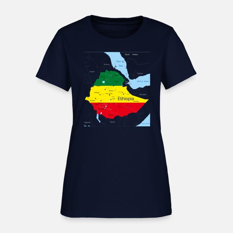 Ethiopia Map Ethiopian Habesha Flag Location And