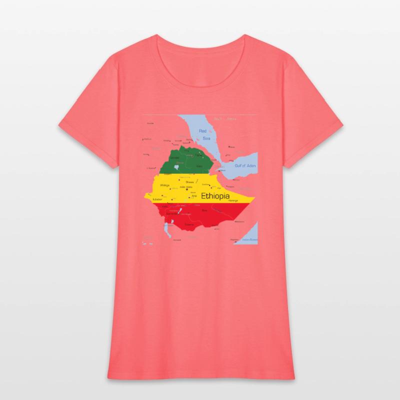 Ethiopia Map Ethiopian Habesha Flag Location And