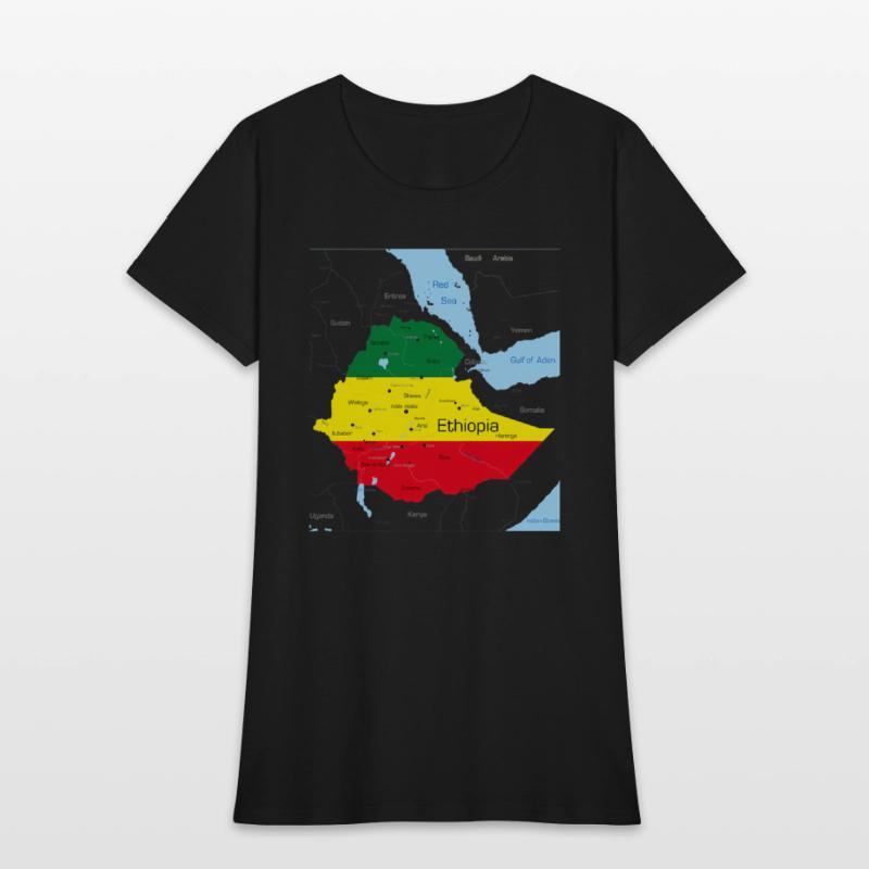 Ethiopia Map Ethiopian Habesha Flag Location And