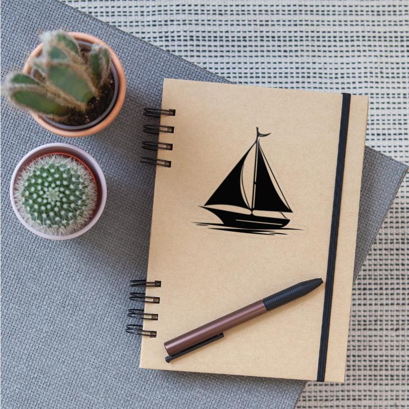 Fast Sailing Boat With Set Sails