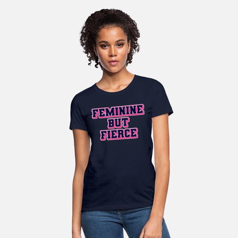 Feminine But Fierce Bold Text Black With Pink Rim