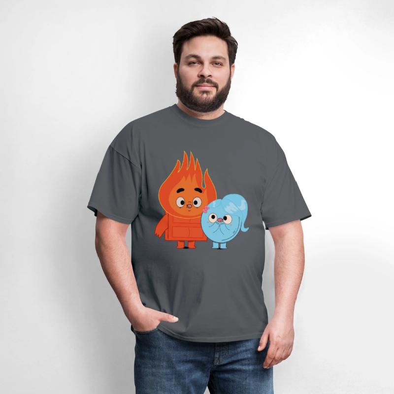 Fire And Ice Burning Funny Couple Choco Pancake