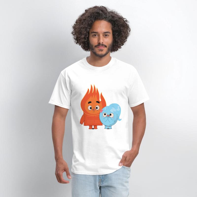 Fire And Ice Burning Funny Couple Choco Pancake