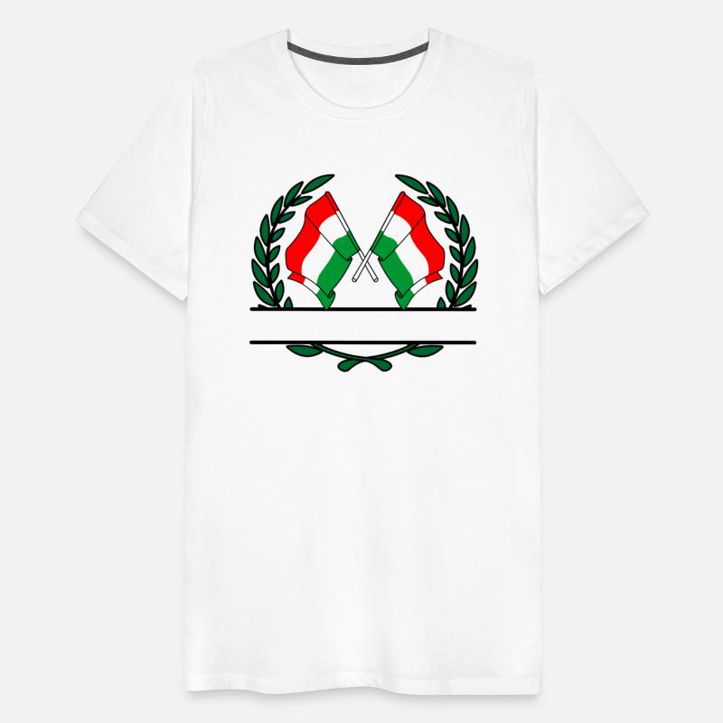 Flags Hungary laurel wreath banner