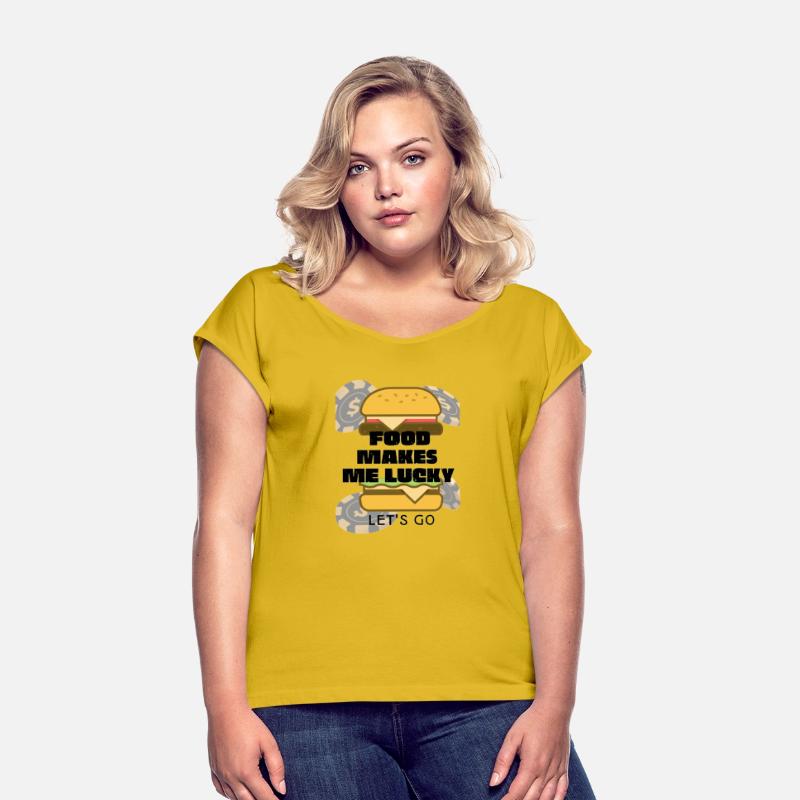 Food Makes Me Lucky Let's Go Poker Chips