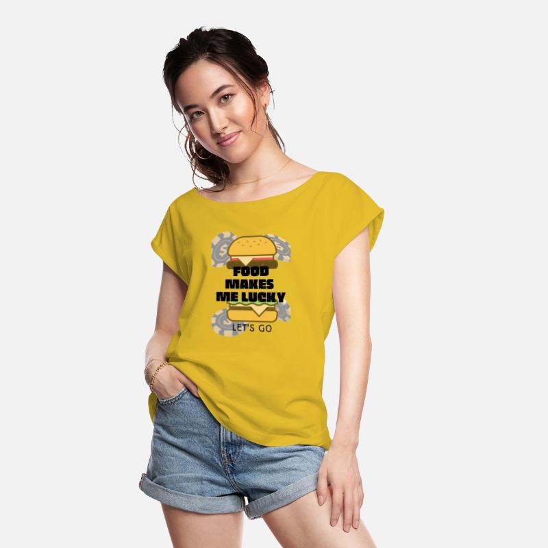 Food Makes Me Lucky Let's Go Poker Chips