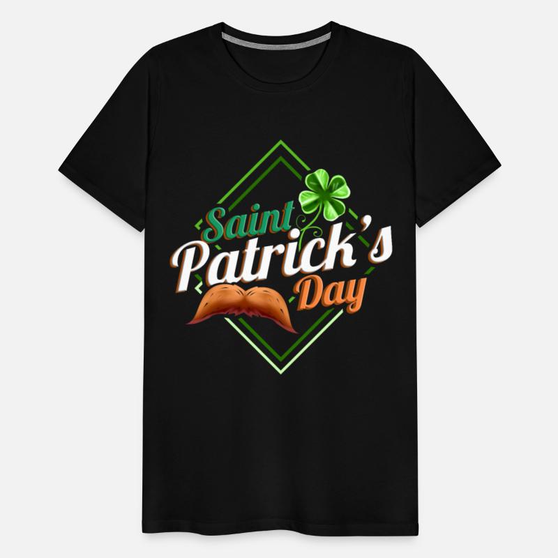 Four Leaf Clover And Moustache Logo On St