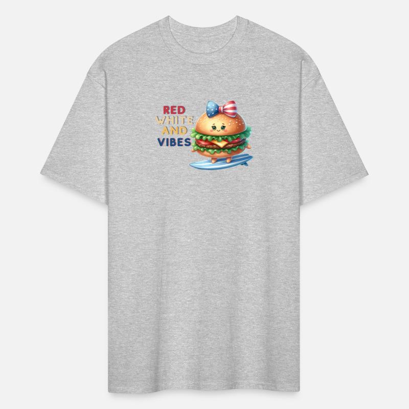 Fourth of July Red White and Vibes Burger