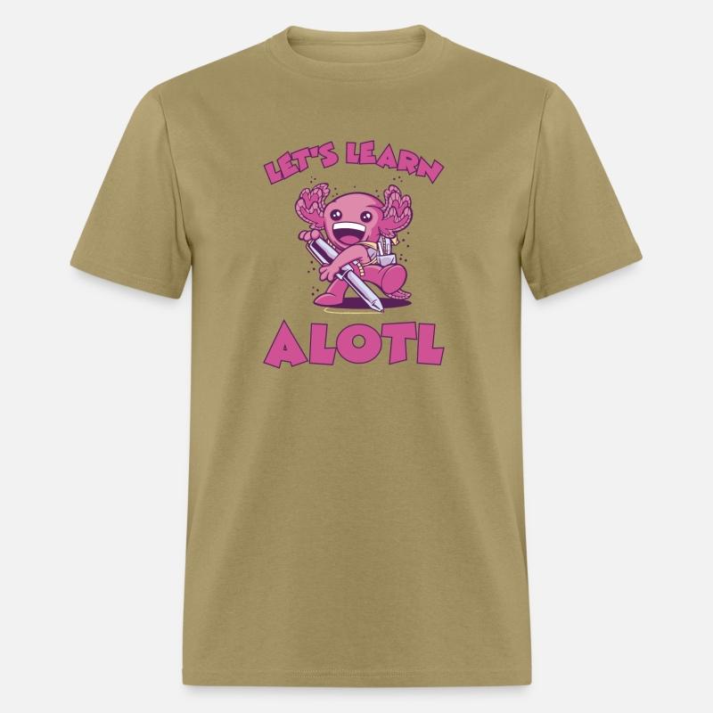 Funny Axolotl First Grader Let's Learn Alotl