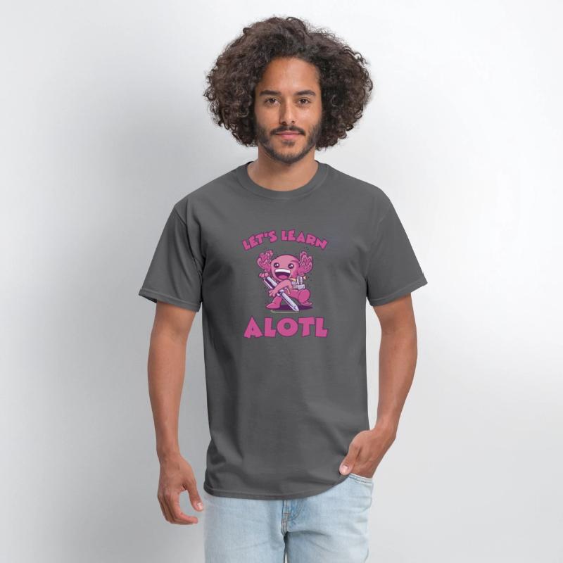 Funny Axolotl First Grader Let's Learn Alotl