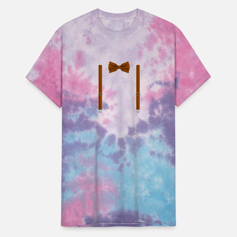 Funny Brown Tie with Suspenders Perfect Wedding