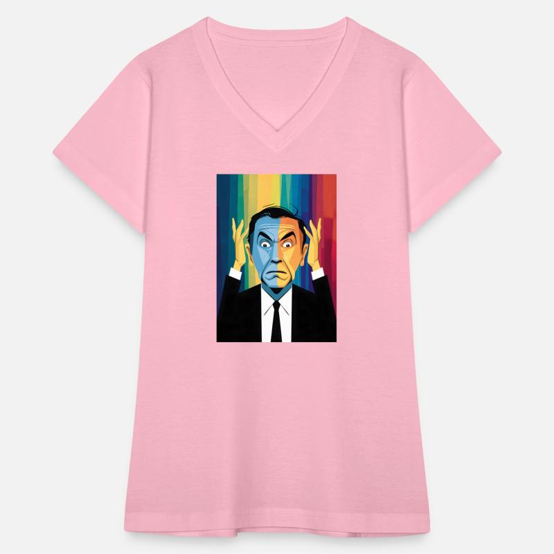 Funny Caricature of a charismatic man in a suit