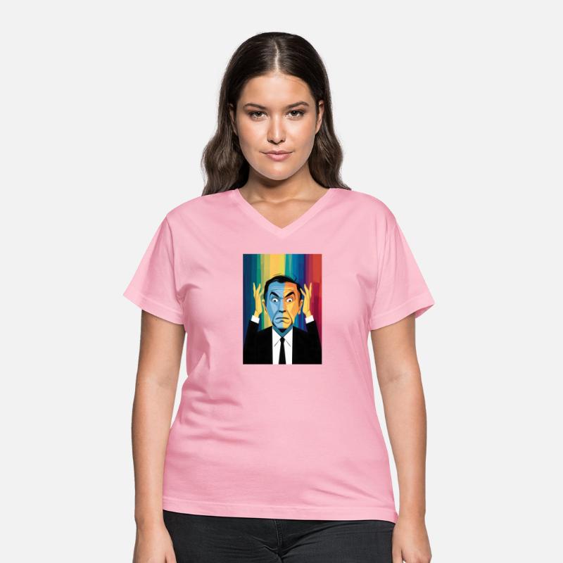 Funny Caricature of a charismatic man in a suit