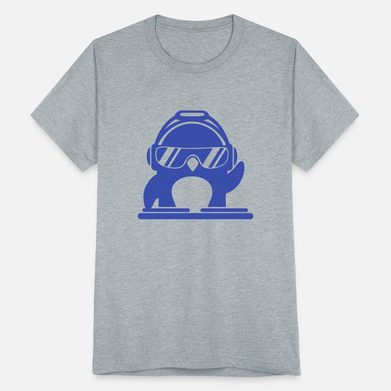 Funny DJ Penguin Sunglass Mixing Music Party Club