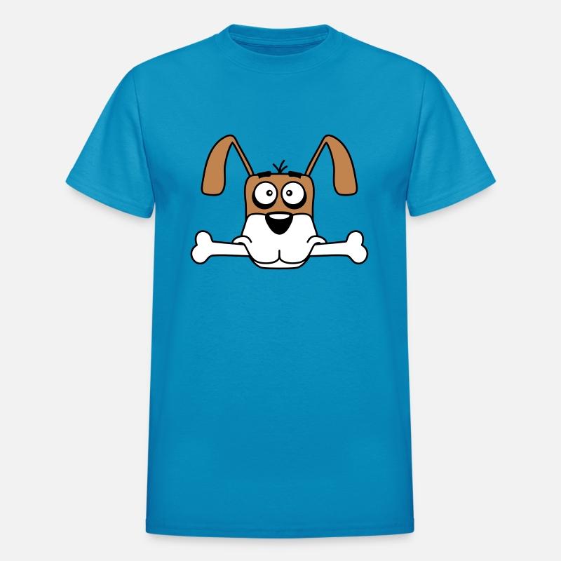 Funny Dog Big Bone Mouth Hunger Cool Cartoon Comic