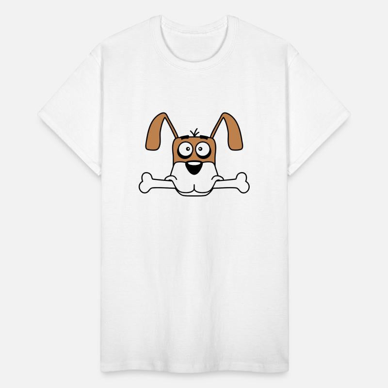 Funny Dog Big Bone Mouth Hunger Cool Cartoon Comic