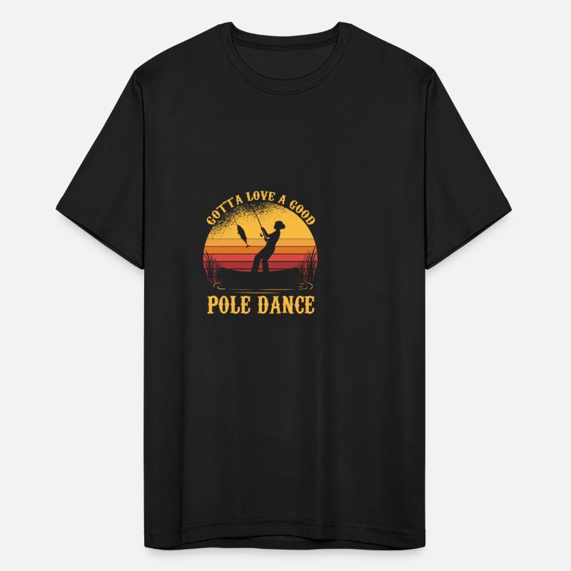 Funny Fishing Love Pole Dance Distressed Fisherman