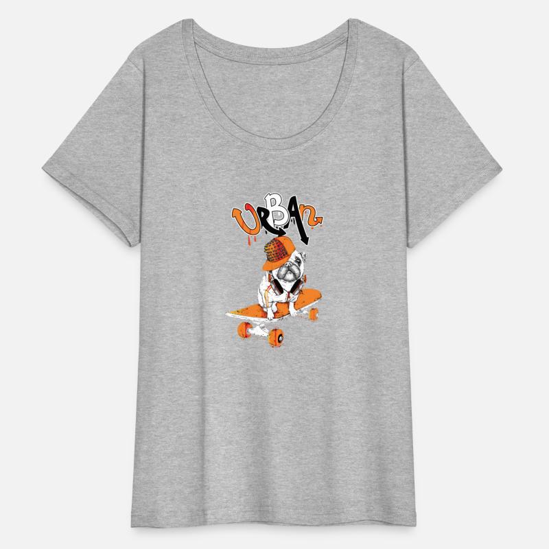 Funny pug on a skateboard Puppy wearing a cap